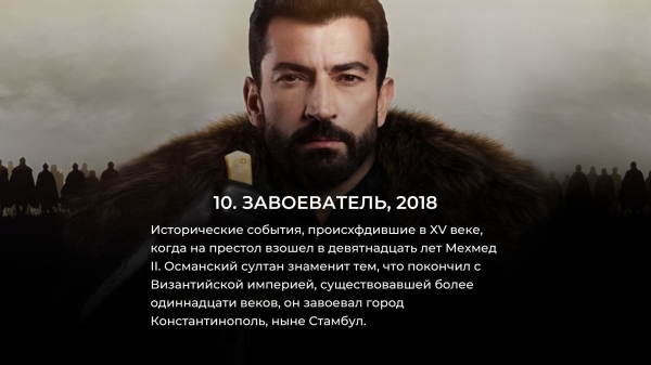 10 новых турецких исторических сериалов лучше Великолепного века