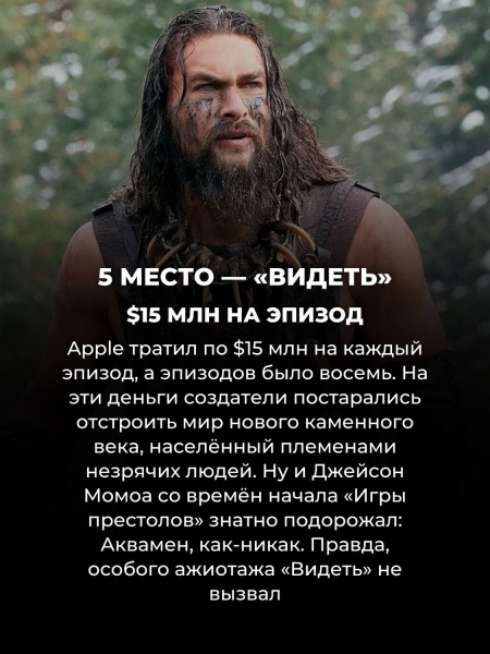 14 самых дорогих сериалов в истории (Игра престолов всего лишь на 6 месте)