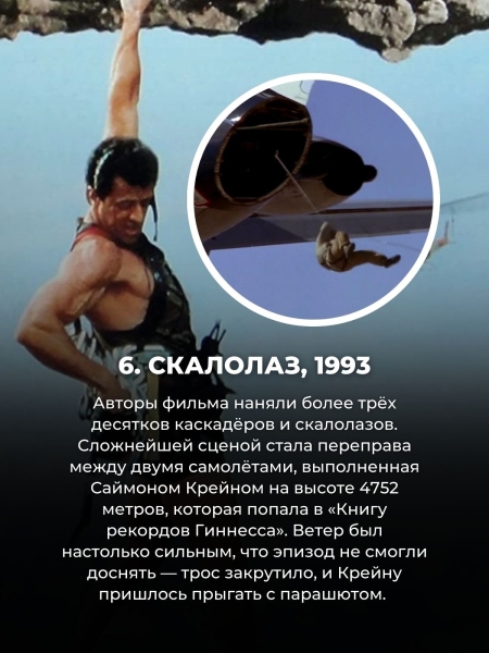 Топ 10 самых опасных трюков в кино (всё ещё не верим, что № 1 снимали вживую)
